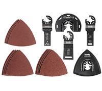 Einhell - Kit di avviamento per strumenti multiuso, 17 pezzi, 1 lama per segmento, 3 lame per sega a immersione, 1 piastra abrasiva delta, 12 carta vetrata)