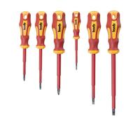 EINHELL/KWB 49140870 - SET 6 PEZZI CACCIAVITI ISOLATI PER ELETTRICISTA VDE