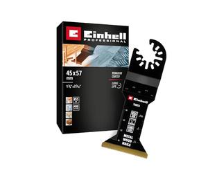 Einhell lama a immersione BiM-TiN, diritta, 45 x 57 mm | Dentatura HSS rivestita in titanio | profondità di affondamento 57 mm | funzione di cambio rapido | attacco Open-Back