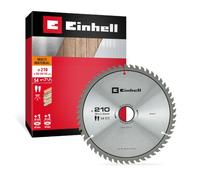 Einhell Lama per sega circolare, multimateriale, Ø 210 x 30 mm, 54 denti | Dentatura HLTCG | Denti in metallo duro | Taglio medio | Intagli termici | Per seghe da banco | Anelli riduttori inclusi