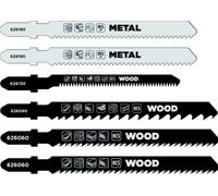 Einhell LAMA PER SEGHETTO ALTERNATIVO 6 PZ. Legno e metallo 5 CF
