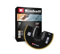 Originale Einhell lama da taglio a tuffo bimetallica con rivestimento in titanio Ø 100 mm (finitura PTFE, dentatura in metallo, funzione di cambio rapido, adatta ai multiutensili)