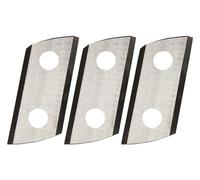 Einhell Lame di ricambio per smerigliatrice di piante (accessori e pezzi di ricambio per smerigliatrice di piante senza fili REDAXXO 36/25 Einhell, 3 lame reversibili in acciaio speciale)