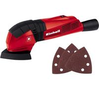 Einhell Levigatrice triangolare TC-DS 19 | 190 W | 20.000 giri/min | Velcro Extreme Fix | Adattatore per aspirazione della polvere | 3 fogli di carta abrasiva
