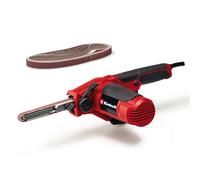 Einhell Lima a nastro TC-BF 500 E (500 Watt, velocità fino a 1.700 m/min, blocco continuo, aspirazione della polvere integrata, elettronica di velocità, incl. 6 nastri abrasivi)