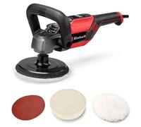 Einhell Lucidatrice e smerigliatrice CC-PO 1100/150 CE (1100 W, platorello levigatura Ø 150 mm, regol. elettronica giri 500 - 3.500 min-1, elettronica costante, fissaggio a strappo, accessori incl.)