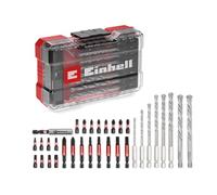 Einhell M-CASE 33 pezzi set di inserti Impact e punte per muratura | Inserti S2 da 25 e 50 mm | portainserti da 60 mm | punte per muratura | Ø 3-10 mm