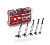 Einhell M-CASE 5 pezzi set di punte Forstner, Ø 15-35 mm | Acciaio C65 | attacco E 6.3 | tagliente trasversale | punta centraggio | testa conica | pretagliente chiuso 4 lati