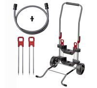 Einhell Original Carrello per tubi e trasporto | per avvolgitubo a batteria GE-HR 18/30 Li, GE-HR 18/30 WH Li, GE-HR 18/30-1 Li (WH) | Sacco per rifiuti | Picchetto da terra