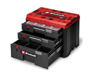 Einhell Original Cassettiera E-Case | Sistema E-Case | 41,5 x 25 x 28 cm | carico utile fino a 60 kg | 2 cassetti alti 5,5 cm | 1 cassetto alto 12,5 cm