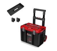 Einhell Original Pozzetto trolley E-Case L with wheels SEALED | Sistema E-Case | max. 120 kg | a tenuta di polvere, resistente ai getti d’acqua | maniglia a trolley | 44 x 40 x 36 cm
