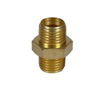 Einhell Original Raccordo doppio, R 1/4" AG | Accessori per compressori | in ottone | per tutte le applicazioni ad aria compressa con filettatura esterna da 1/4"
