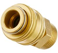Einhell Original Raccordo rapido, R 1/2" filettatura esterna | Accessori per compressori | Filettatura esterna | in ottone resistente | per tubi dell'aria compressa