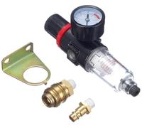 Einhell Original Riduttore di pressione con filtro per compressore, R 1/4" | pressione in ingresso fino a 10 bar | regolazione dell’aria compressa fino a 8 bar | funzione di filtraggio | manometro