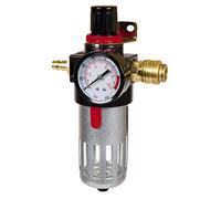 Einhell Original Riduttore di pressione con filtro per compressori, R 3/8" | pressione in ingresso fino a 10 bar | regolazione dell’aria compressa fino a 8 bar | funzione di filtraggio | manometro