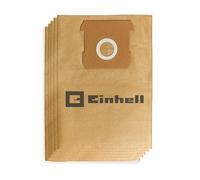 Einhell Original Sacco raccoglipolvere da 12 L, confezione da 5 pezzi | per aspirapolvere a secco e a umido con serbatoio da 12 L | Capacità 12 L | in carta