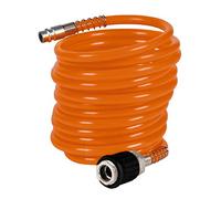 Einhell Original Tubo a spirale da 4 m, Ø interno 6 mm | Accessori per compressori | Lunghezza 4 m | Materiale PU | Pressione massima di esercizio 10 bar | Raccordo rapido | Nipplo