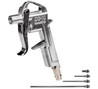 Einhell Pistola ad aria 4 ugelli (kit di 5 accessori per compressori, per pressione da 2 a 8 bar, 4 ugelli inclusi: 20, 50, 95 e 220 mm)