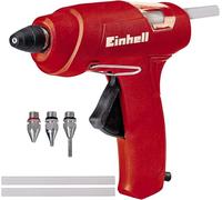 Einhell Pistola per colla a caldo TC-GG 30 | max. 195 °C | tempo di riscaldamento 300 sec. | Avanz. meccanico | ugello standard, piatto, prolunga | 3 bastoncini di colla