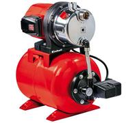 Einhell Hauswasserwerk GC-WW 1046 N (1050 W, portata massima 4600 L/h, pressione massima di mandata 4,8 bar, pressostato, manometro, serbatoio da 20 L), acciaio inossidabile