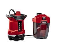 Einhell Pompa a immersione acque scure a batteria GE-DP 18 Li - Solo | PXC | 18 V | 0,5 bar | portata 7.500 l/h | prevalenza 5 m | 2 modalità di funzionamento | senza batteria
