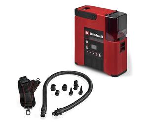 Einhell Pompa per SUPPERO 18/380 | PXC | 18 V | Gonfiaggio e sgonfiaggio | 1,38 bar | 20 PSI | 380 l/min | Arresto auto. | 7 adattatori | Senza batteria