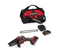 Motosega a batteria GE-PS 18/15 Li Bag Kit Power X-Change di Einhell (18 V, Brushless, lunghezza di taglio 12,5 cm, con batteria 2,5 Ah, caricabatteria, catena di ricambio, Einhell Bag 45/29)