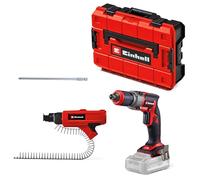 Einhell Professional Avvitatore cartongesso TP-DY 18 Li BL + caricatori | PXC | 18 V | Brushless | 5000 giri/min | Funzionamento continuo | Supporto per caricatori | 2 punte | E-Case | senza batteria