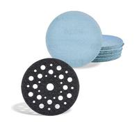 Einhell protezione per platorello con set di reti abrasive, Ø 125 mm | Rete nylon con supporto TNT | ossido alluminio | supporto strappo | schema fori | 12.000 giri/min | salva-platorello 123 mm