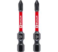 Einhell - Punte a impatto originale, 2 pezzi, 50 mm, PH1 (S2, zona di torsione, trasmissione efficiente, anello di colore rosso, attacco C 6.3)