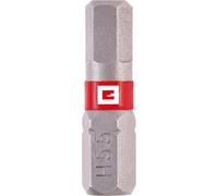 Einhell - Punte standard standard, 3 pezzi, 25 mm, esagonali 5,5 (cromo vanadio, viti di precisione, buon controllo, anello di colore rosso, attacco C 6.3)