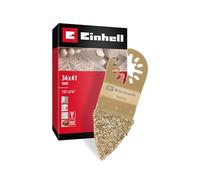 Einhell raspa a dita in metallo duro, 34 x 41 mm | Forma triangolare compatta | grana grossa | rivestimento in metallo duro | funzione di cambio rapido | attacco Open-Back