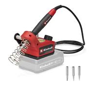 Einhell Saldatore a batteria TE-SI 18/480 Li E - Solo Power X-Change (18 V, 200 °C - 480 °C, per saldatura dolce, display LCD, con 2 punte a punti, 1 punta piatta e stagno per saldatura)