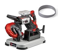 Einhell Sega a nastro per metallo a batteria TE-MB 18/127 U Li-Solo Power X-Change (18 V, altezza di taglio 115 mm, larghezza di taglio 127 mm, telaio inferiore, incl. 2 lame a nastro, senza batteria)