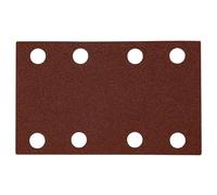 Einhell - Set di 12 fogli di carta vetrata originale da 132 x 80 mm (accessori per levigatrice orbitale, 12 x carta vetrata, 132 x 80 mm, 2 x P40, P60, P80, P120, P180, P240, Velcro