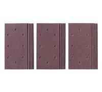 Einhell - Set di 15 fogli di carta vetrata (accessori per levigatrice orbitale, 15 fogli di carta vetrata, 187 x 93 mm, grana 5 x 60, 120, 180, velcro