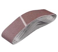 Einhell - Set di 3 nastri abrasivi originali (accessori per levigatrice a nastro, 3 nastri abrasivi per levigatrice a nastro, 100 x 914 mm, 1 P60, P80, P120)