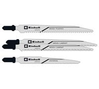 Einhell - Set di 4 lame per seghetti alternativi (albero a T, per legno e metallo, accessori per seghetti alternativi, ideale per dispositivi a batteria)