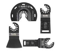Einhell - Set di 4 pezzi da pavimento e da incasso per multifunzione (accessori multifunzione, 1 lama per sega a segmento BIM, 2 lame per sega ad immersione HCS, 1 raschietto, sistema Starlock)