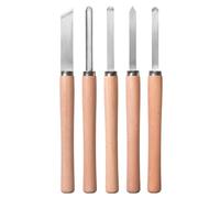 Einhell - Set di 5 scalpelli per tornio (set per tornitrici, 5 torni, in acciaio massiccio)