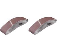 Einhell - Set di 6 nastri abrasivi originali (accessori per levigatrice a nastro, 3 nastri abrasivi per levigatrice a nastro, 100 x 914 mm, 1 P60, P80, P120)