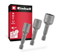 Einhell set di bussole esagonali da 3 pezzi, Ø 8/10 / 13 mm