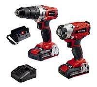 Einhell Set di utensili a batteria 18 V 2,0 Ah Twinpack
