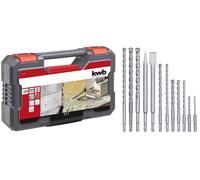 Set 10 punte e 2 scalpelli SDS Plus in valigetta