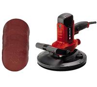 Einhell Smerigliatrice per cartongesso TC-DWS 225 (1220 W, piatto abrasivo con corona a spazzola, aspirazione polvere integrata, 6 x carta vetrata Ø 225 mm),Versione 2024