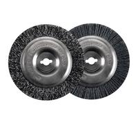 Einhell - Spazzole di ricambio originali in acciaio e nylon (accessori per la pulizia delle ughe, set di spazzole di ricambio adatte per pulitore a batteria Einhell e per fughe elettriche; 1 spazzola in acciaio, 1 spazzola in nylon)