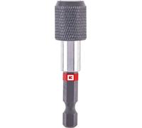 Einhell Supporto per punte a sgancio rapido con attacco 1/4" E 6.3, 60 mm (cromo vanadio, manicotto in alluminio, magnete permanente)