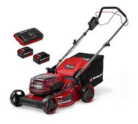 Einhell Tagliaerba a batteria GC-CM 36/46 S Li BL Kit (2x4,0Ah) | PXC | 36 V | largh. taglio 46 cm | max. 500 m² | Brushless | Trazione sulle ruote | cesto 50 L | 2x 4,0 Ah e Twincharger