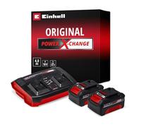 Kit 2 Batterie Einhell PXC 18V 4Ah + Doppio Caricabatterie