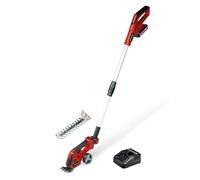 Einhell Tagliasiepi e tosaerba a batteria GE-CG 18/100 Li T Kit Power X-Change (18 V, manico telescopico, lama tosaerba 100 mm, lama da arbusti 200 mm, incl. Batt. 2,5 Ah + caricabatterie)